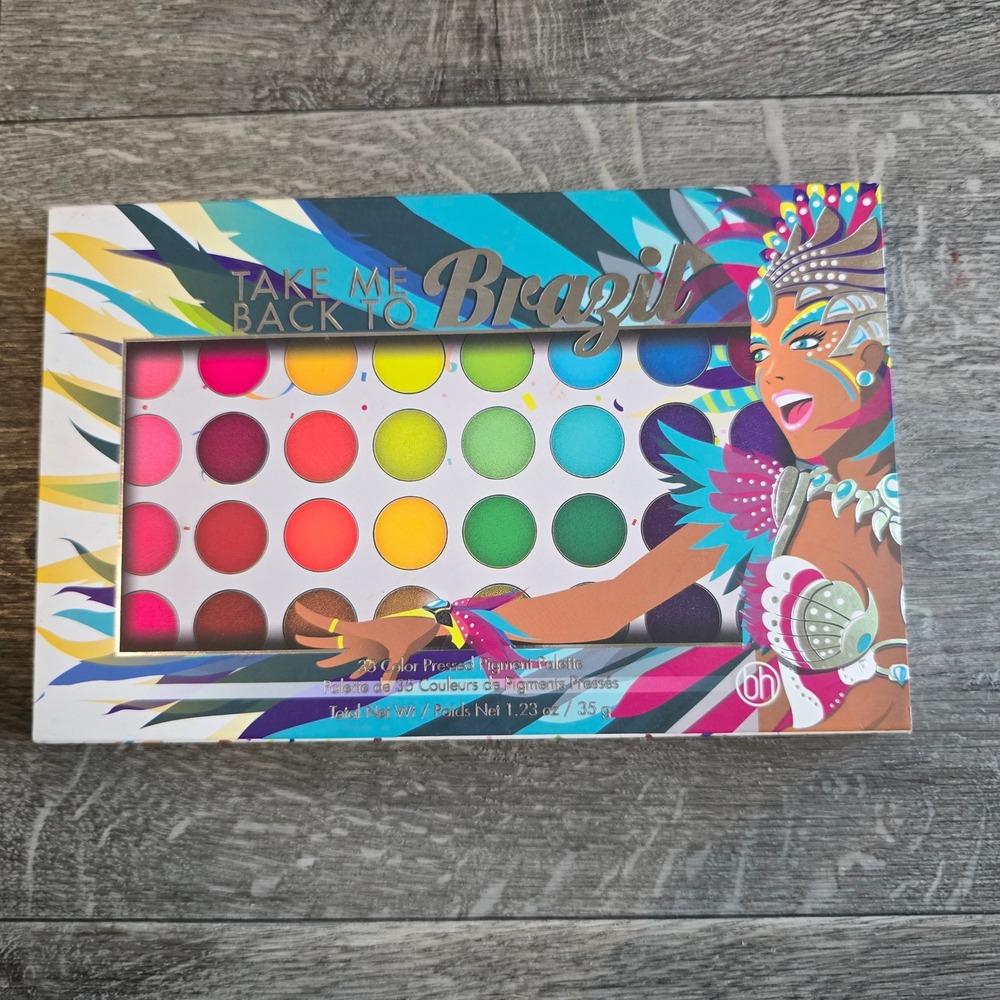 BH Cosmetics Eyeshadow Palette Take Me Back To Brazil 35 Color Pressed Pigment